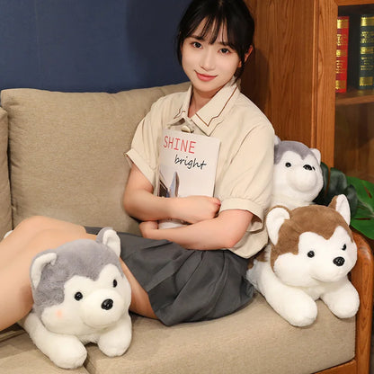 30/40cm Cute Husky Dog Plush Toy – Soft Kawaii Stuffed Puppy Pillow Doll for Xmas Gift