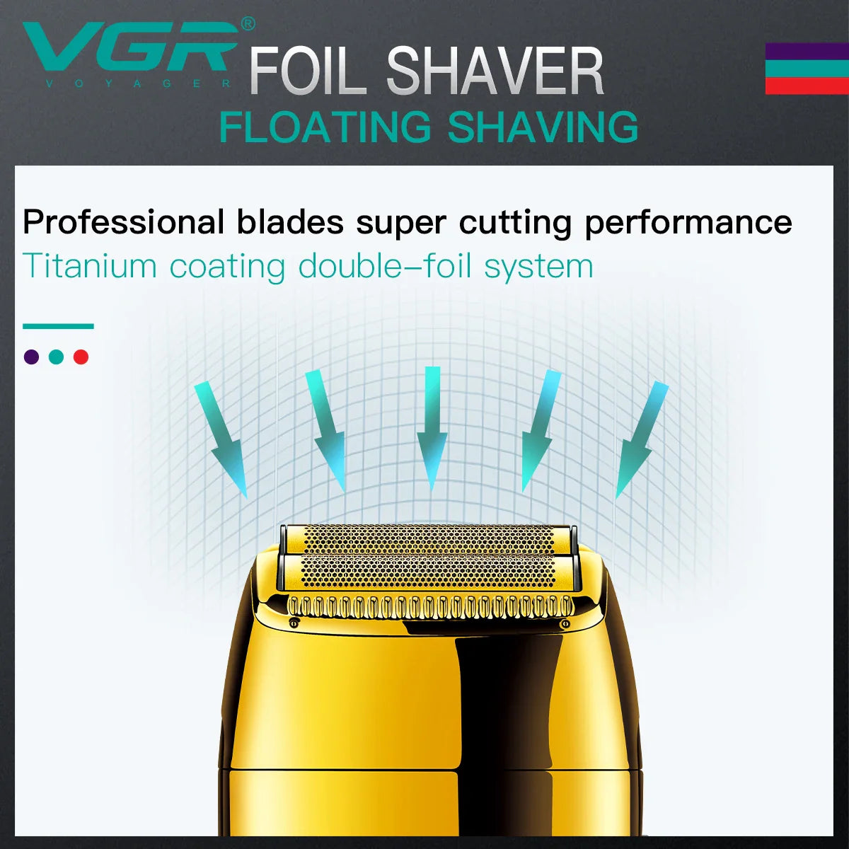 VGR V-399 Electric Shaver for Men – Professional Portable Beard Trimmer & Mini Razor