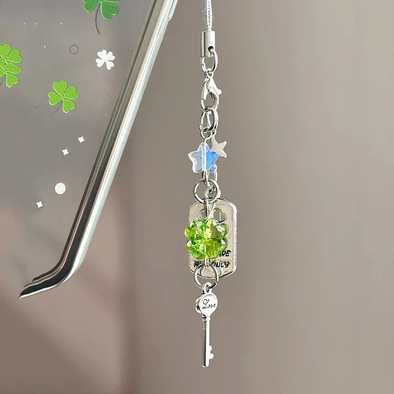 Transparent Wind Chime Keychain – Cute Kawaii Pendant for Mobile, Bag, and Home Decoration
