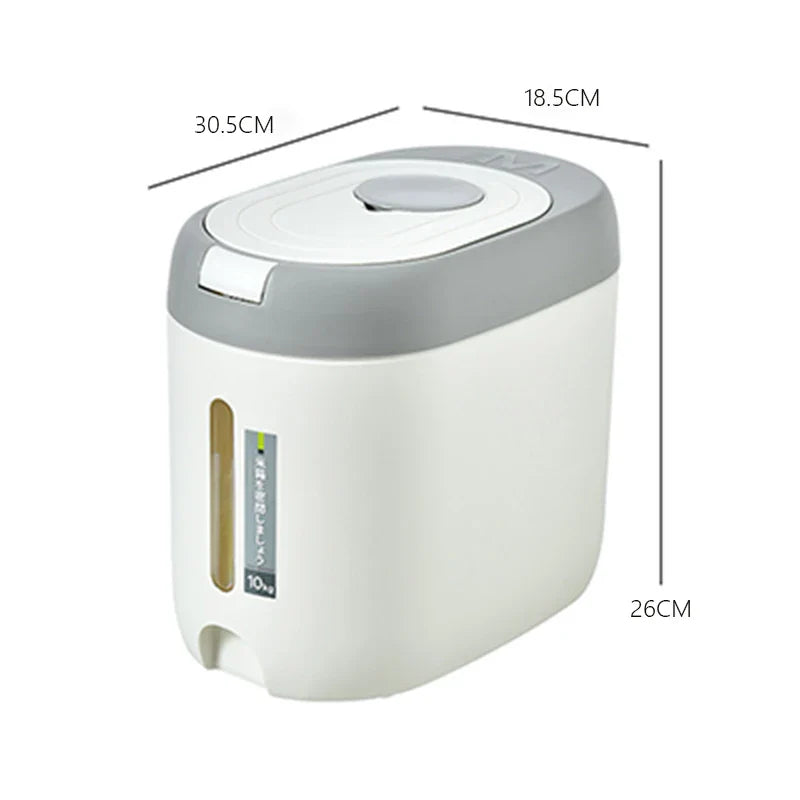 XIAOGUI 5KG/10KG Rice Dispenser - Kitchen Organizer & Storage Container, Cereal Jar for Home, Food Storage Box