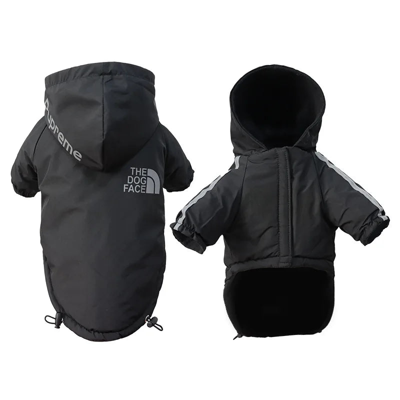 Waterproof Reflective Dog Coat – Warm Fleece Jacket for Small & Medium Dogs, Winter Raincoat for Puppies & Chihuahuas