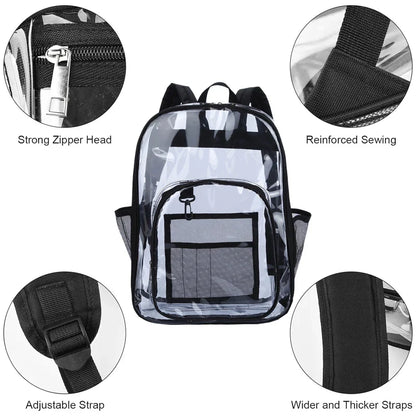 Transparent Shoulder Backpack | Unisex Large Capacity Waterproof Multifunctional Bag for Men & Women
