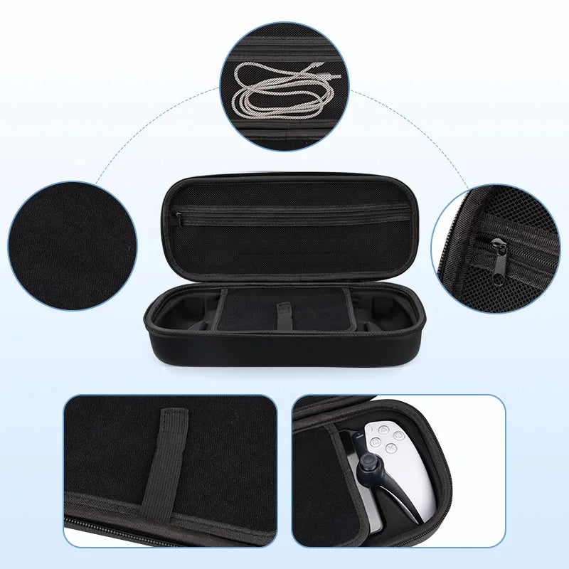 Carrying Case for Sony PS5 PlayStation Portal – Shockproof Protective Storage Bag & Shell for PS Portal Accessories