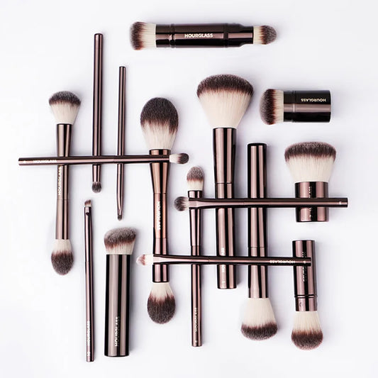 Hourglass Makeup Brushes Set – Powder, Foundation, Concealer, Blusher, Bronzer, Eyeshadow & Eyebrow Sculpting Brushes