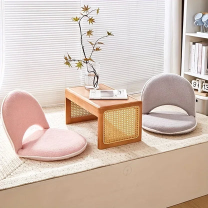 Tatami Back Chair – Foldable Small Sofa for Bedroom or Dormitory, Adjustable, Removable & Washable