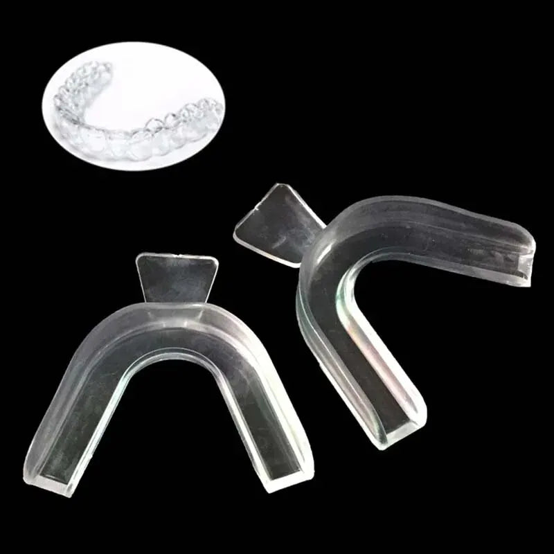 Silicone Dental Night Guard – Cold Light Whitening Braces Tray for Teeth Grinding Protection and Gum Cushion
