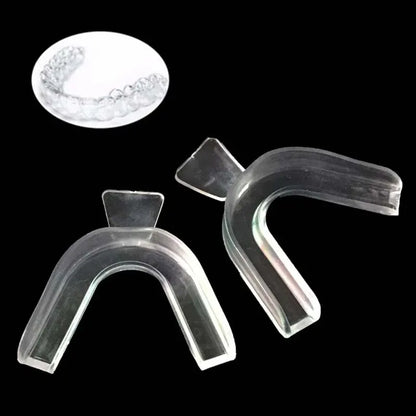 Silicone Dental Night Guard – Cold Light Whitening Braces Tray for Teeth Grinding Protection and Gum Cushion