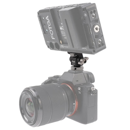 FOTGA Cold Shoe Monitor Mount Bracket – Universal QR Plate for DSLR/SLR Camera, Monitor, and Speedlite, 3KG Payload