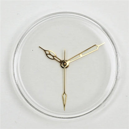 High-Quality Vintage Watch Hands - Polished BGW9 & C3 Luminescent Blue/Green Pointer for Seiko NH35/NH36 Movement Conversion