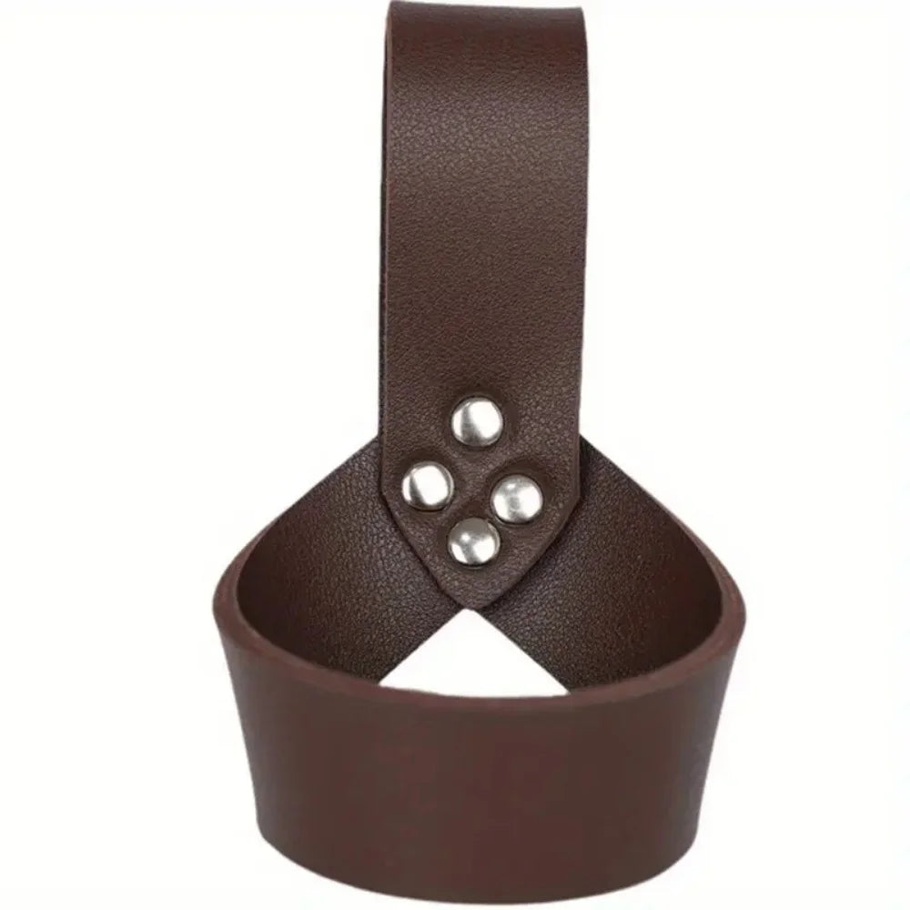 Medieval Knight & Viking Sword Scabbard – PU Leather Rapier and Dagger Holder for Halloween Cosplay