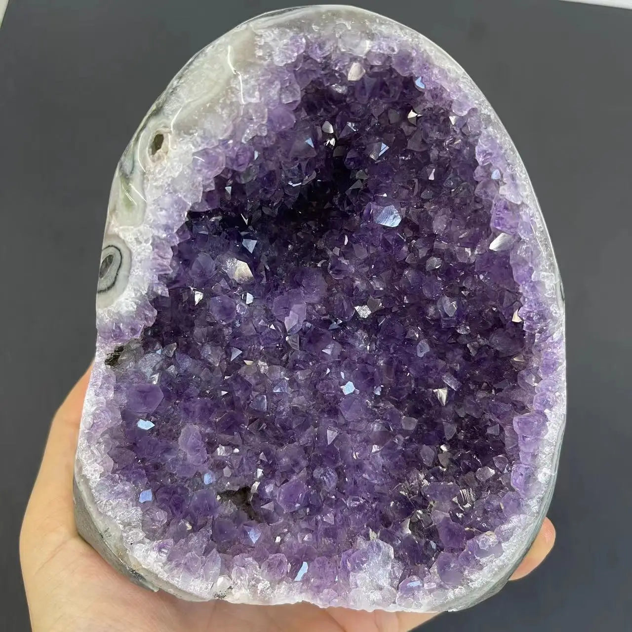 Natural Amethyst Crystal Cluster — Raw Quartz Geode from Uruguay for Home Décor, Spiritual Healing & Reiki