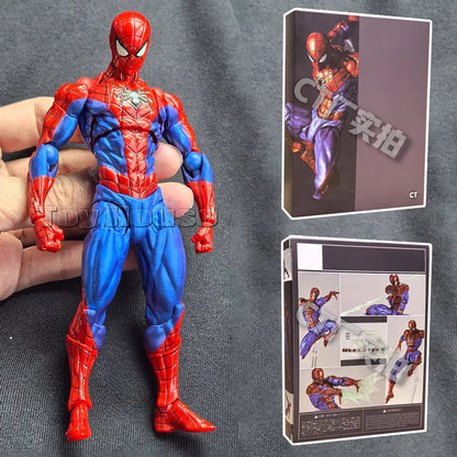 New CT Toys Spider-Man Figure — Amazing Yamaguchi Spider-Man 2.0, Anti-Venom Agent Anime Action Figure, Mafex SHF Collectible Toy Gift