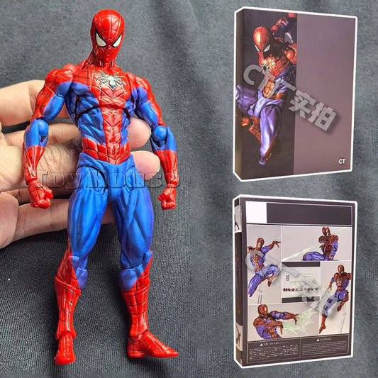 New CT Toys Spider-Man Figure — Amazing Yamaguchi Spider-Man 2.0, Anti-Venom Agent Anime Action Figure, Mafex SHF Collectible Toy Gift