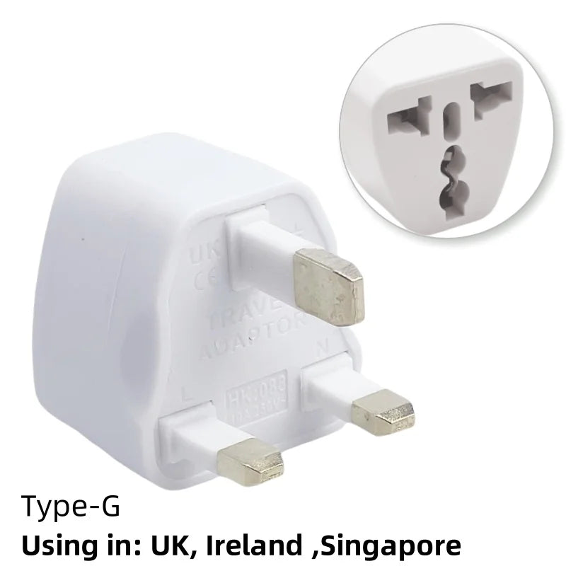 Universal Travel Plug Adapter – AU/UK/US to EU Power Socket Converter AC Outlet