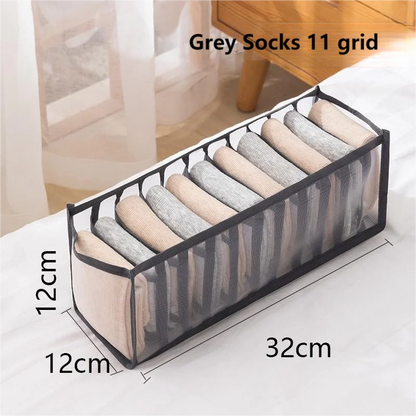 Foldable Underwear Drawer Organizer – Closet Storage Box & Divider for Socks, Bras, and Underpants