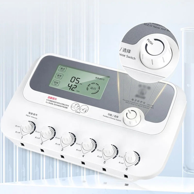 Hwato SDZ III Electroacupuncture Machine — 6-Channel Nerve & Muscle Stimulator Therapy Device for Acupuncture Treatment