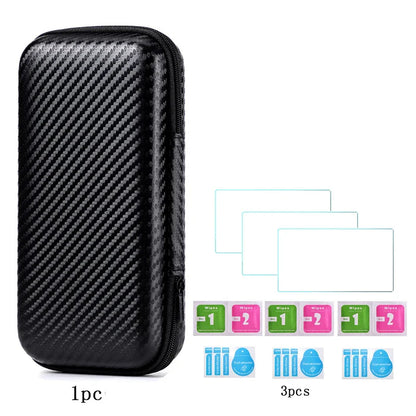 Trimui Smart Pro Hard Carrying Case with 9H Tempered Glass Screen Protector – Protective Bag for Handheld Game Console