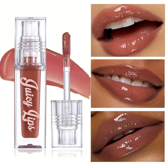Hydrating Crystal Lip Oil – Tinted Plumping & Moisturizing Gloss for All Skin Types