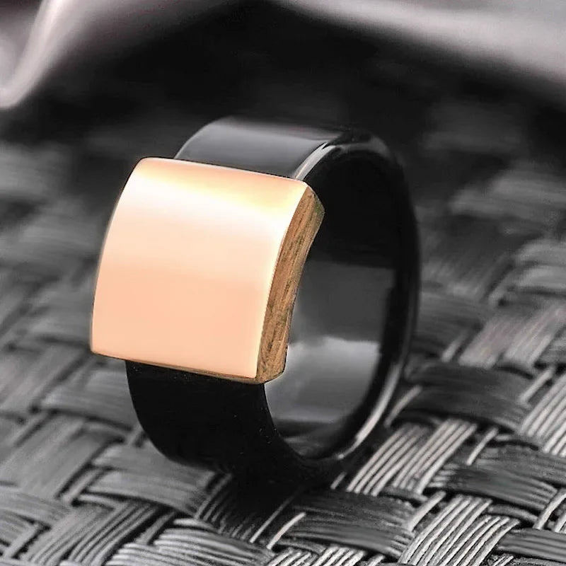 Italina Rigant Wide Statement Ring for Women – Adjustable Size 5.5-11 #RA13611