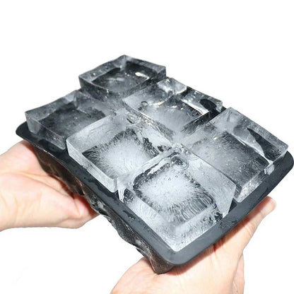 Large Silicone Ice Cube Tray — 4/6/8/15 Grid Mold for Bar, Pub, DIY Ice Blocks