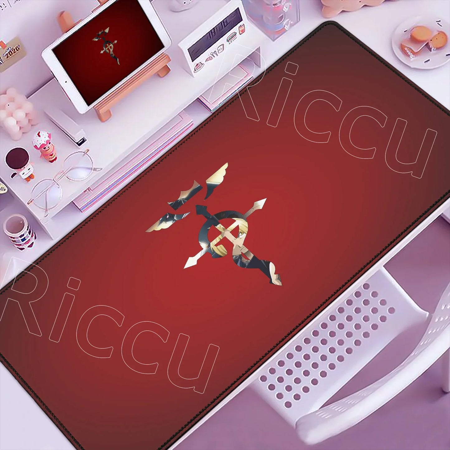Fullmetal Alchemist XXL Gaming Mouse Pad – Large Anti-Slip Keyboard Desk Mat for Home & Office
