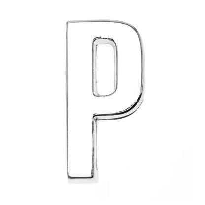 12PCS 30mm Chrome Alphabet Slide Charms A–Z – DIY Bracelet, Wristband, Pet Collar & Jewelry Making Beads