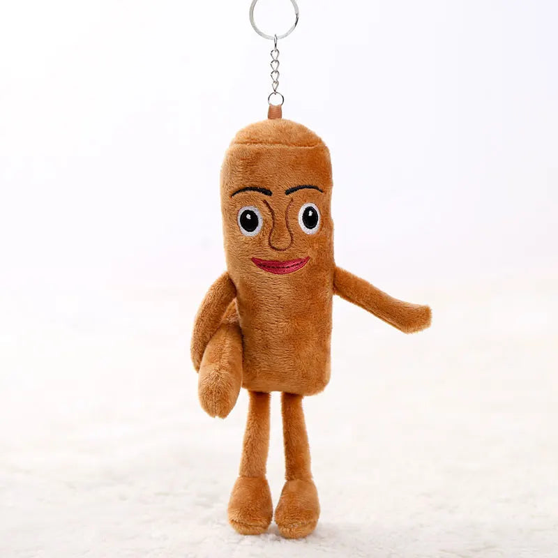16-18cm Italian Brainrot Plush Keychain – Stuffed Doll Keyring Toy Gift