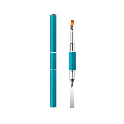 2-in-1 Gel Nail Brush & Picker – Dual-Ended Acrylic Nail Extension Brush with Spatula Tool