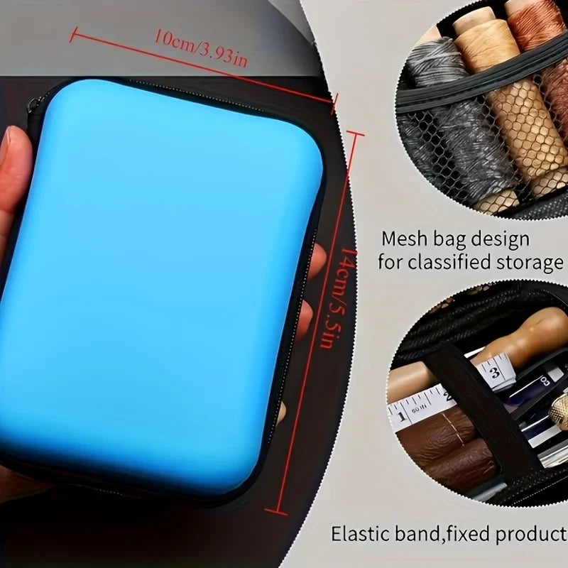 Leather Working Kit – Sewing Tools with Large Eye Needle, Waxed Thread, and Leather Upholstery Repair Accessories