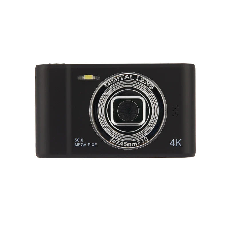 4K Digital Camera – 50MP Travel Selfie Camera with HD Zoom, 2.4-inch Screen, Mini Retro Cam for Kids & Beginners