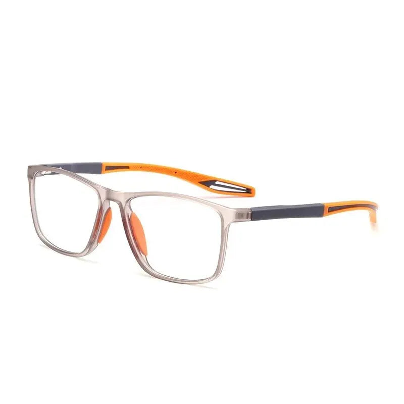 Fashion TR90 Reading Glasses for Men – Spring Leg Sports Presbyopia Eyewear with Anti-Blue Light, Diopter +1.00 to +4.00