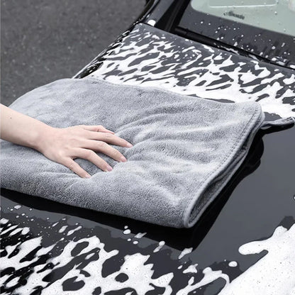 High-End Microfiber Car Wash Towel – Auto Cleaning, Drying & Detailing Cloth with Hemmed Edges for Car Care