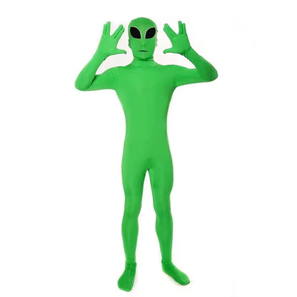 Extraterrestrial Onesie Cosplay Costume - Unisex Adjustable Sleepwear & Party Outfit