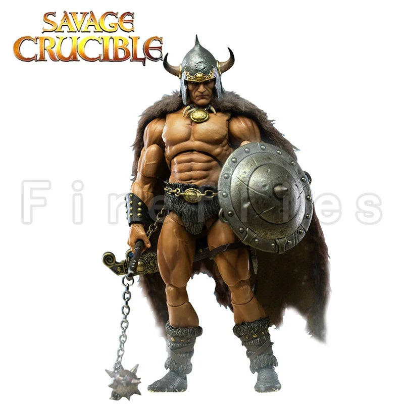 1/12 7-Inch Savage Crucible Action Figure — Harbinger Studios Wave 2 Jaeger Nashom Krieger Whoman Barbarian Anime Collectible Gift