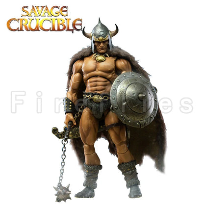 1/12 7-Inch Savage Crucible Action Figure — Harbinger Studios Wave 2 Jaeger Nashom Krieger Whoman Barbarian Anime Collectible Gift