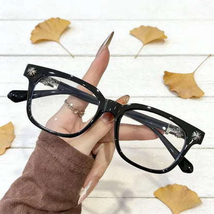 Fashionable Retro Anti Blue Light Glasses for Men & Women – European & American Style Lightweight Computer Eyewear with Blue Light Protection