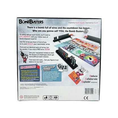 BOMBBUSTERS Board Game – English Simplified Collaborative Reasoning for 2-5 Players, Family & Parent-Child Interactive Fun