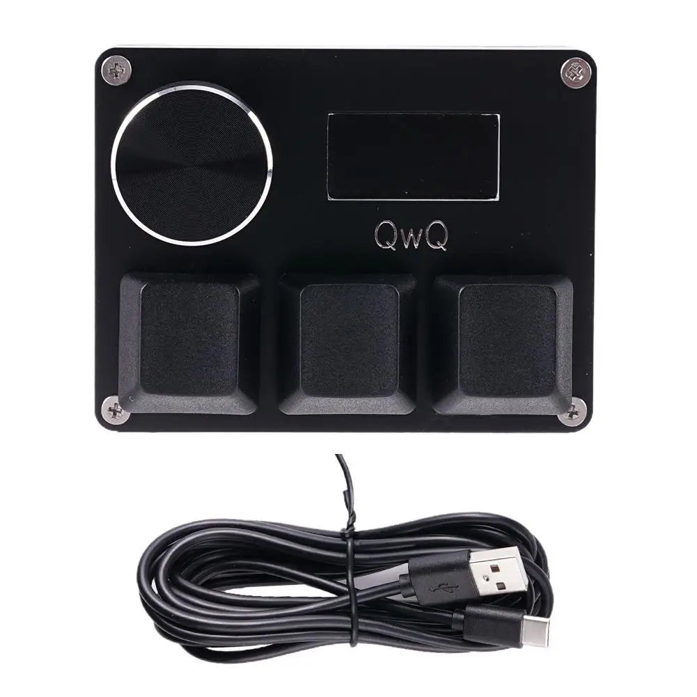 SayoDevice OSU Keyboard O3C | Rapid Trigger Hall Magnetic Red Switches with Knob & Screen, Copy-Paste Shortcut