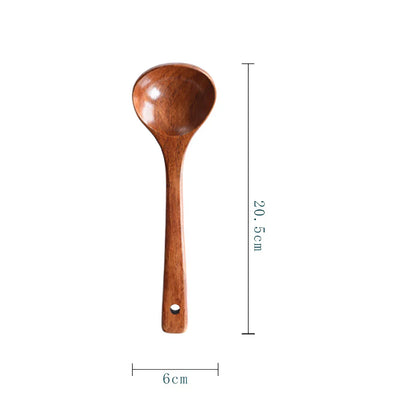 Komu Wooden Soup Ladle — Non-Stick Kitchen Utensil for Cooking, Tableware & Catering Supplies