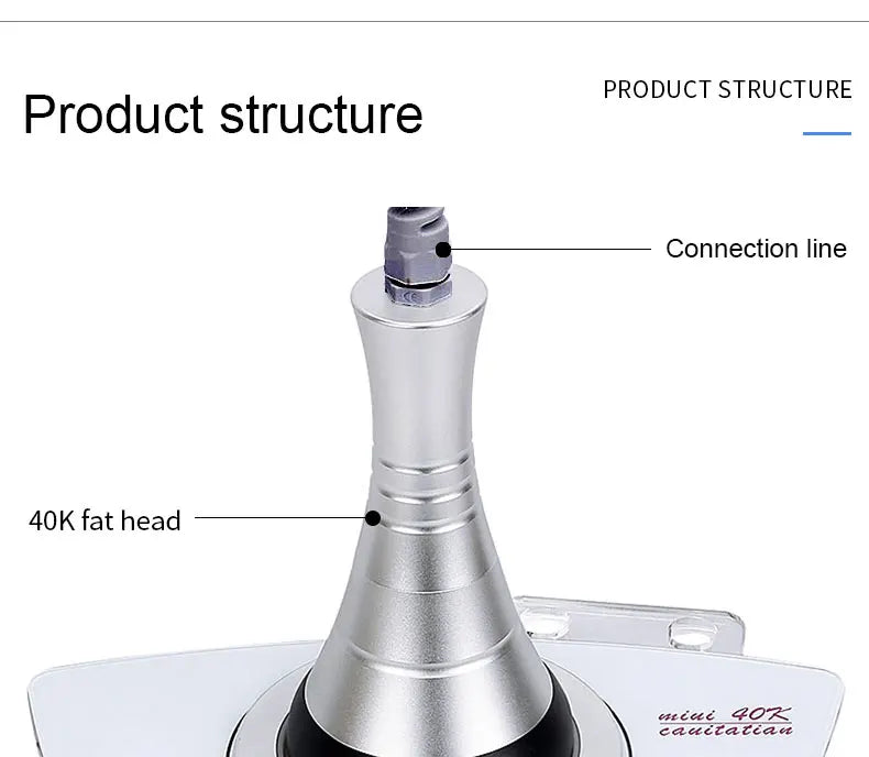 Ultrasonic 40KHz Cavitation Machine — Body Massager for Slimming, Fat Burning, Skin Tightening & Weight Loss