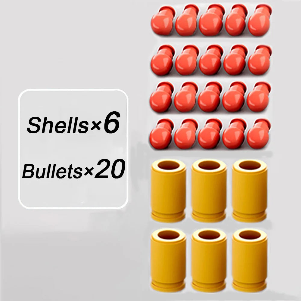 Toy Gun Bullets & Shells for Boys – Colt 1911 & USP Shell Ejecting Accessories for Shooting Games