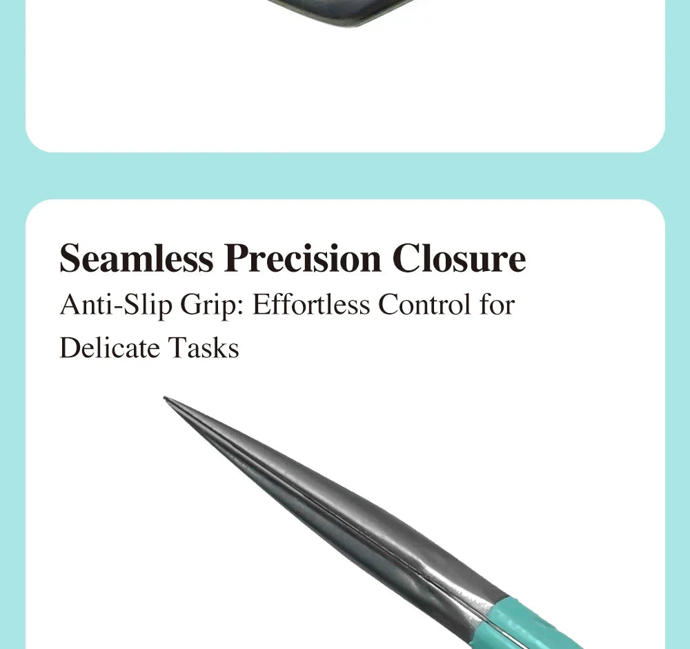 DIYDAY Anti-Slip Tweezers — High-Density Fiber Tip for Eyelash Extensions & Eyebrow Precision Beauty Tools