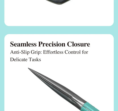 DIYDAY Anti-Slip Tweezers — High-Density Fiber Tip for Eyelash Extensions & Eyebrow Precision Beauty Tools