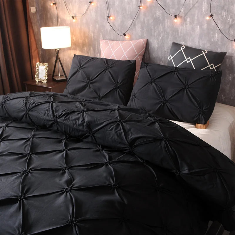 Queen 3-Piece Comfort Set – Gray Bed in a Bag Bedding Set with Duvet Cover & Pillowcases (No Comforter)