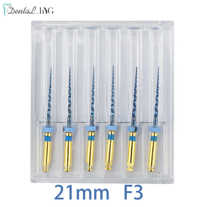 Dental SX-F3 Blue Nitinol Rotary Files – Universal Endodontic Engine Tool for Root Canal Treatment