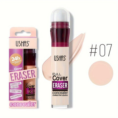 Sponge Head Concealer – Dark Circles, Freckles, Acne & Blemishes Liquid Foundation, Long-Lasting & Moisturizing
