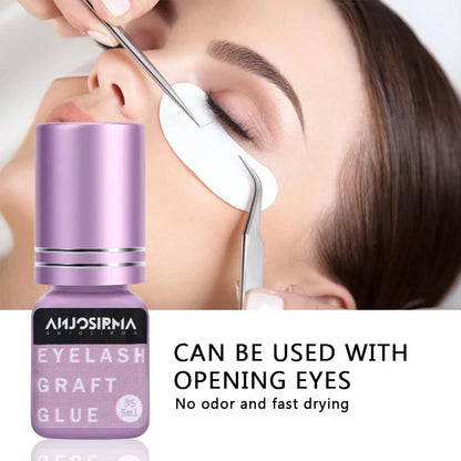 ANJOSIRMA Fast Drying Fake Eyelash Gel 5ml – Instant Eyelash Extension in 1-2 Seconds