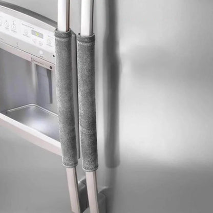 2PCS Soft Velvet Refrigerator Door Handle Covers – Anti-Static Kitchen Appliance Handle Protectors to Keep Handles Clean