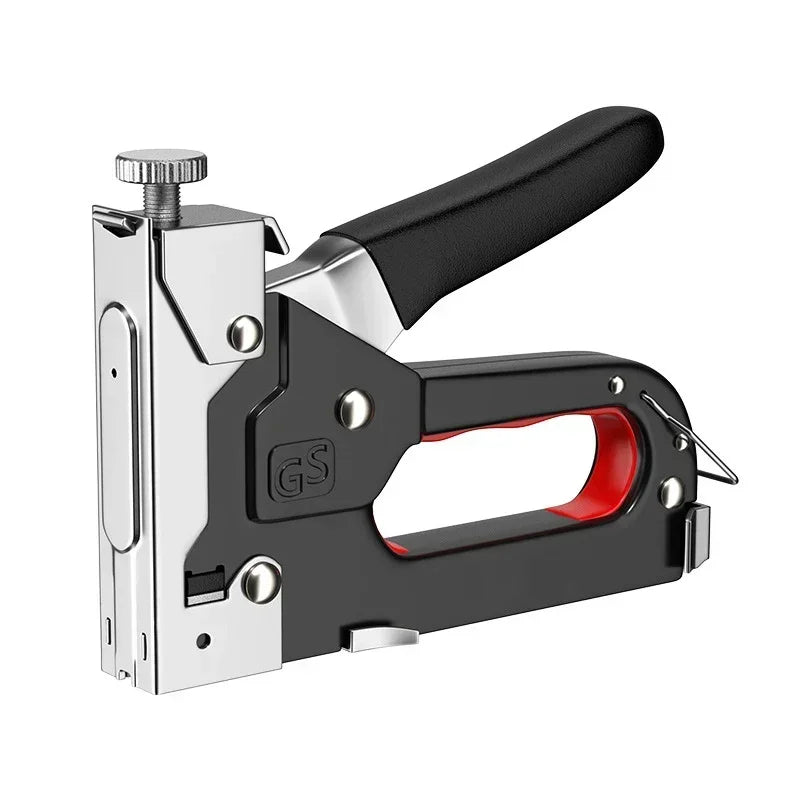 Manual Light-Duty Nailing Gun – Home & Woodworking Staple Gun for Carpentry, U/T/N Type Direct Nail Tool for DIY Projects