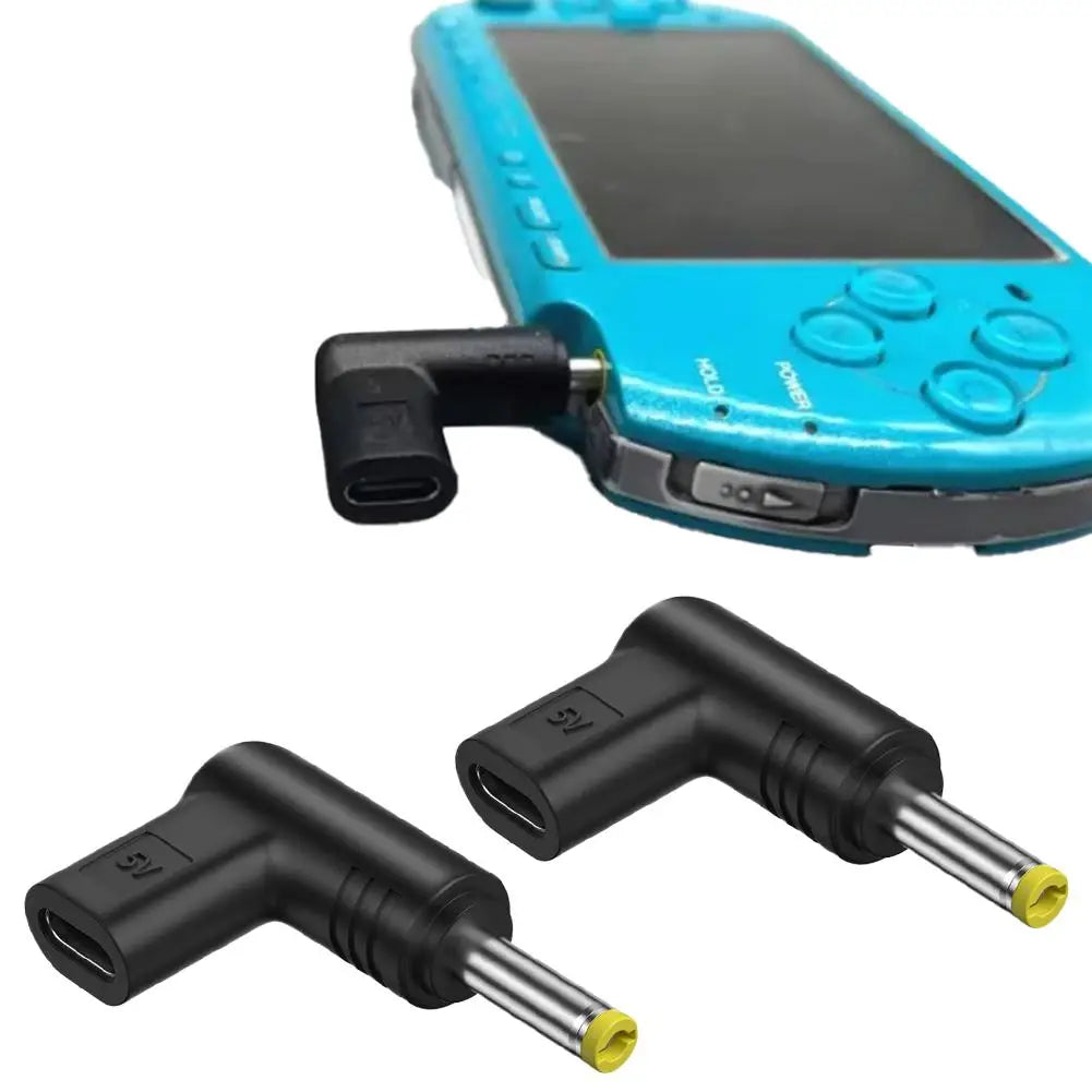 5V Type-C to DC Power Adapter – Charging Conversion Plug for PSP 1000/2000/3000 with DC Jack